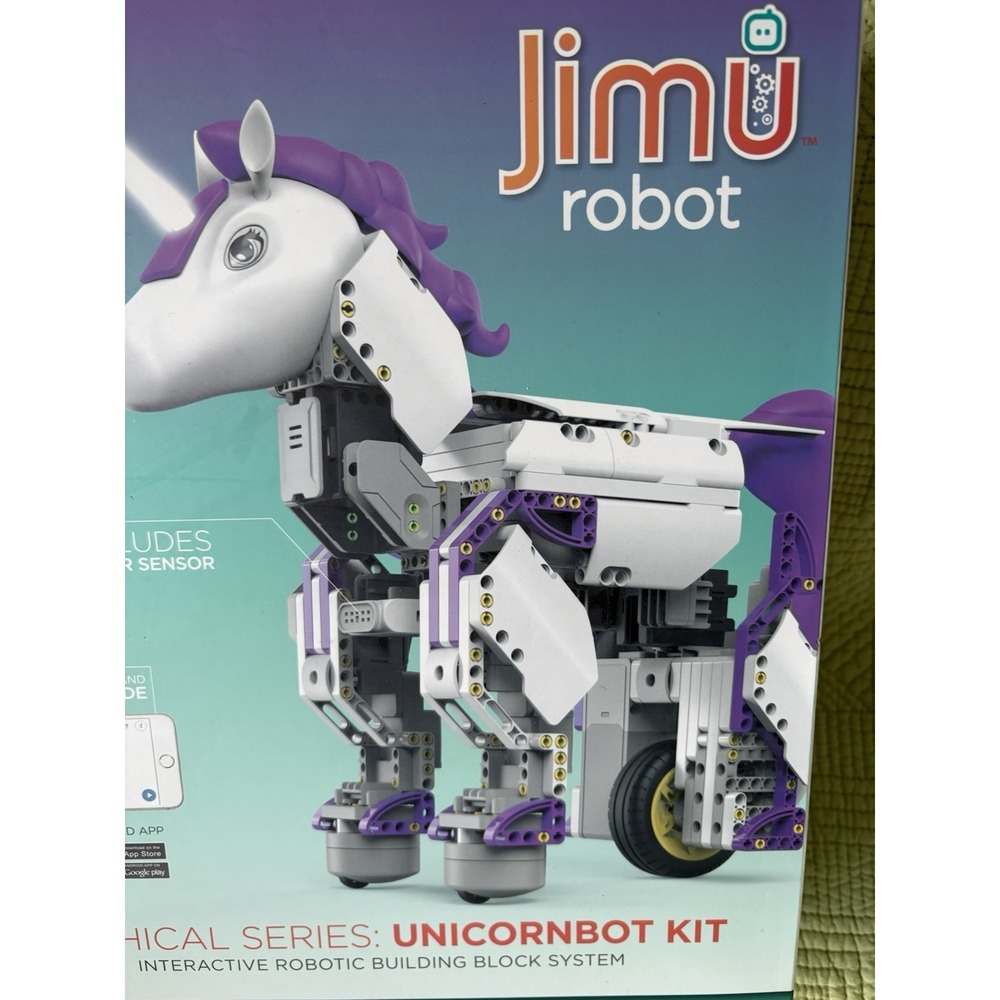 Jimu Robot UnicornBot Buildable Interactive STEM Robot with Blockly Coding - Picture 2 of 5